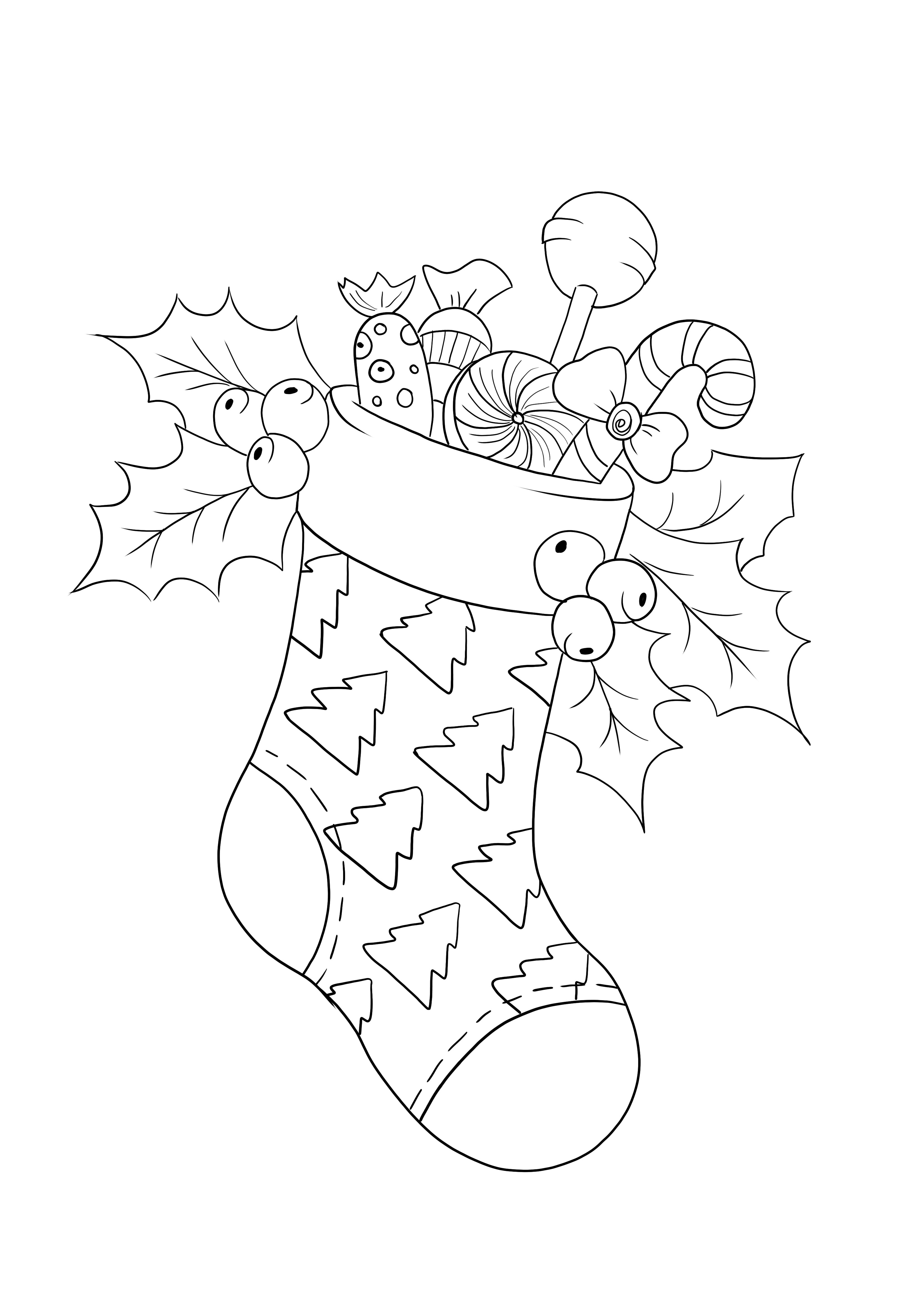 Christmas stockings and presents free to download picture