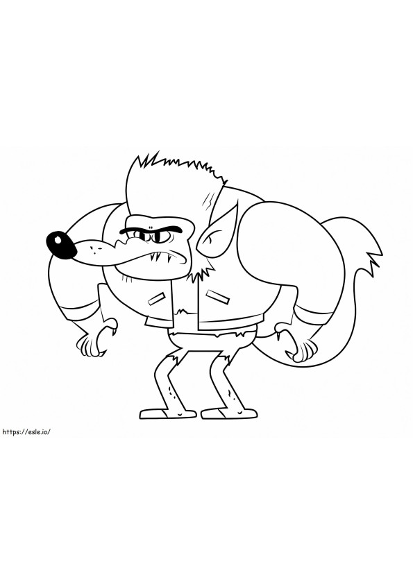 Werewolf From Looped coloring page