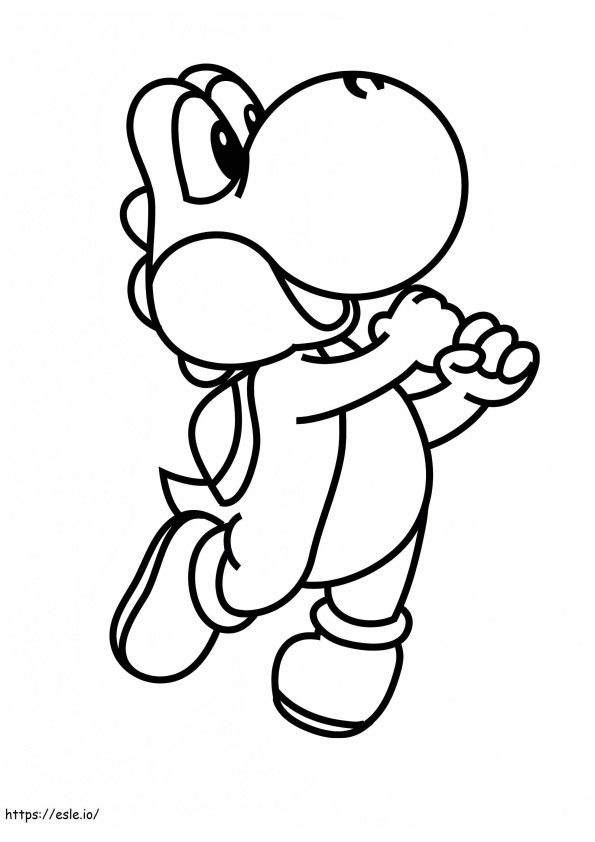 Yoshi De Mario 750X1024 coloring page