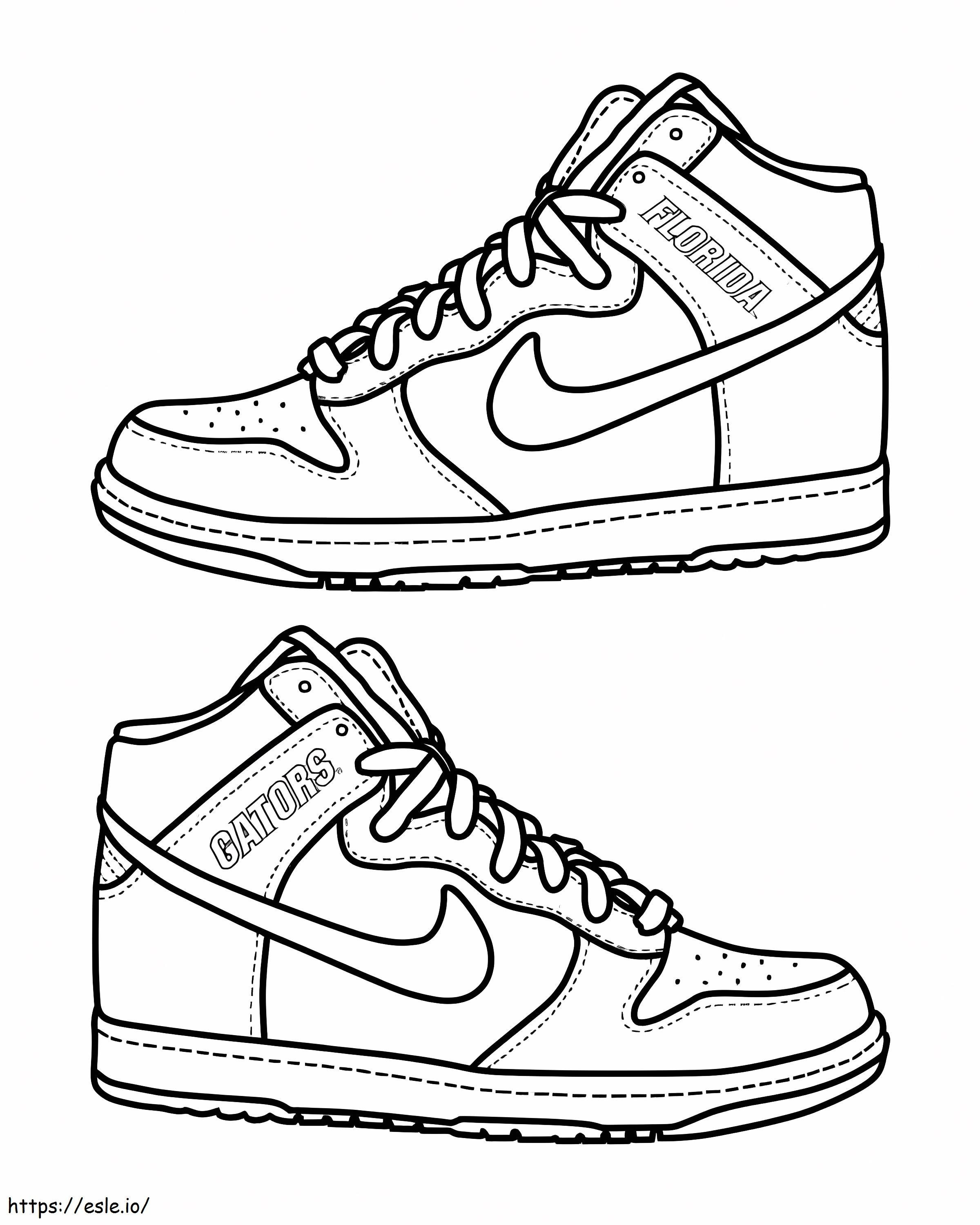 Sneakers Jordan 1 coloring page