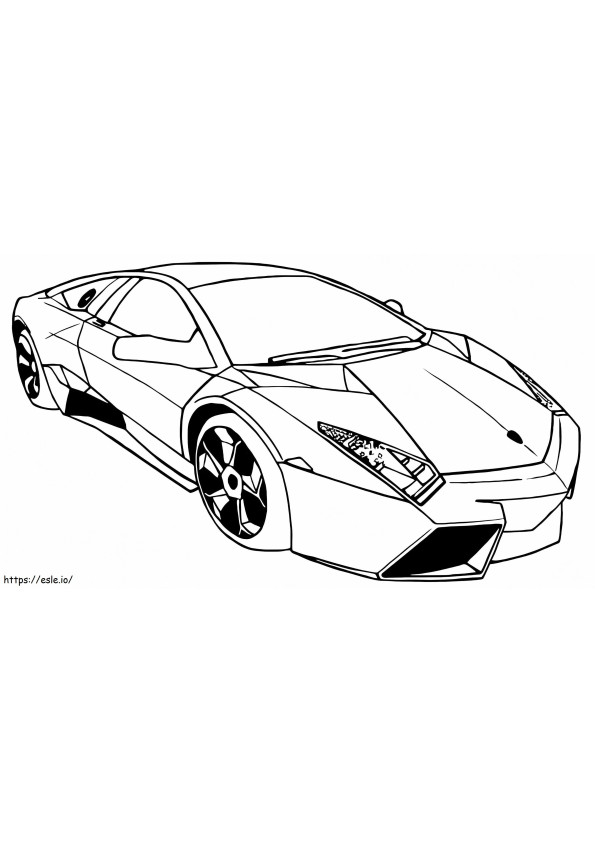 Coloriage 1560497506 Lamborghini Reventon A4 à imprimer dessin