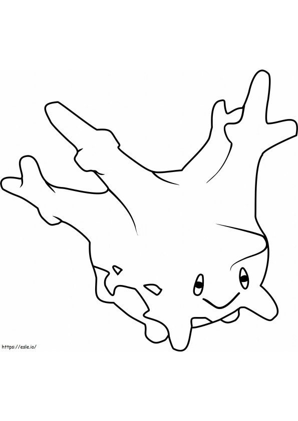Coloriage Corsola pas Pokémon à imprimer dessin