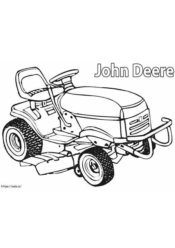 John Deere3 kleurplaat