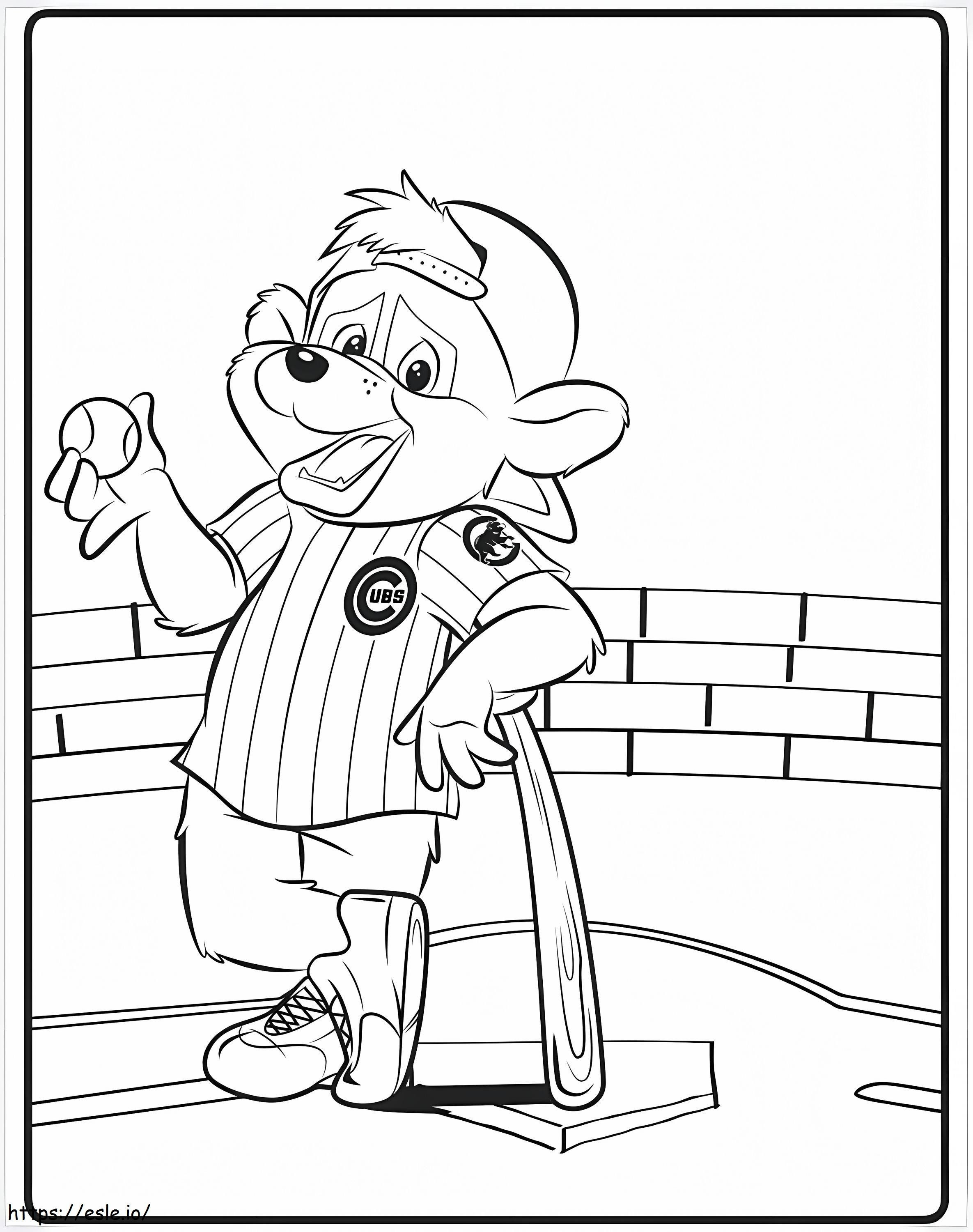 Chicago Cubs 5 coloring page