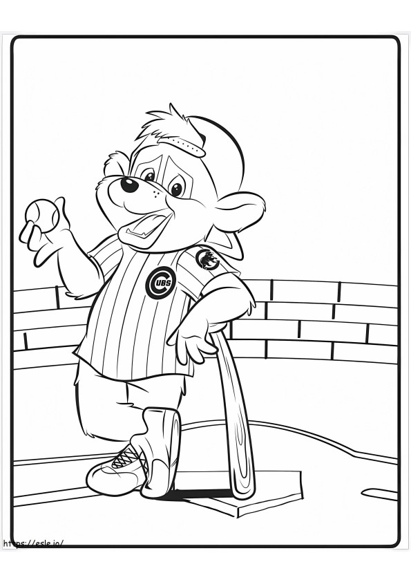 Chicago Cubs 5 coloring page