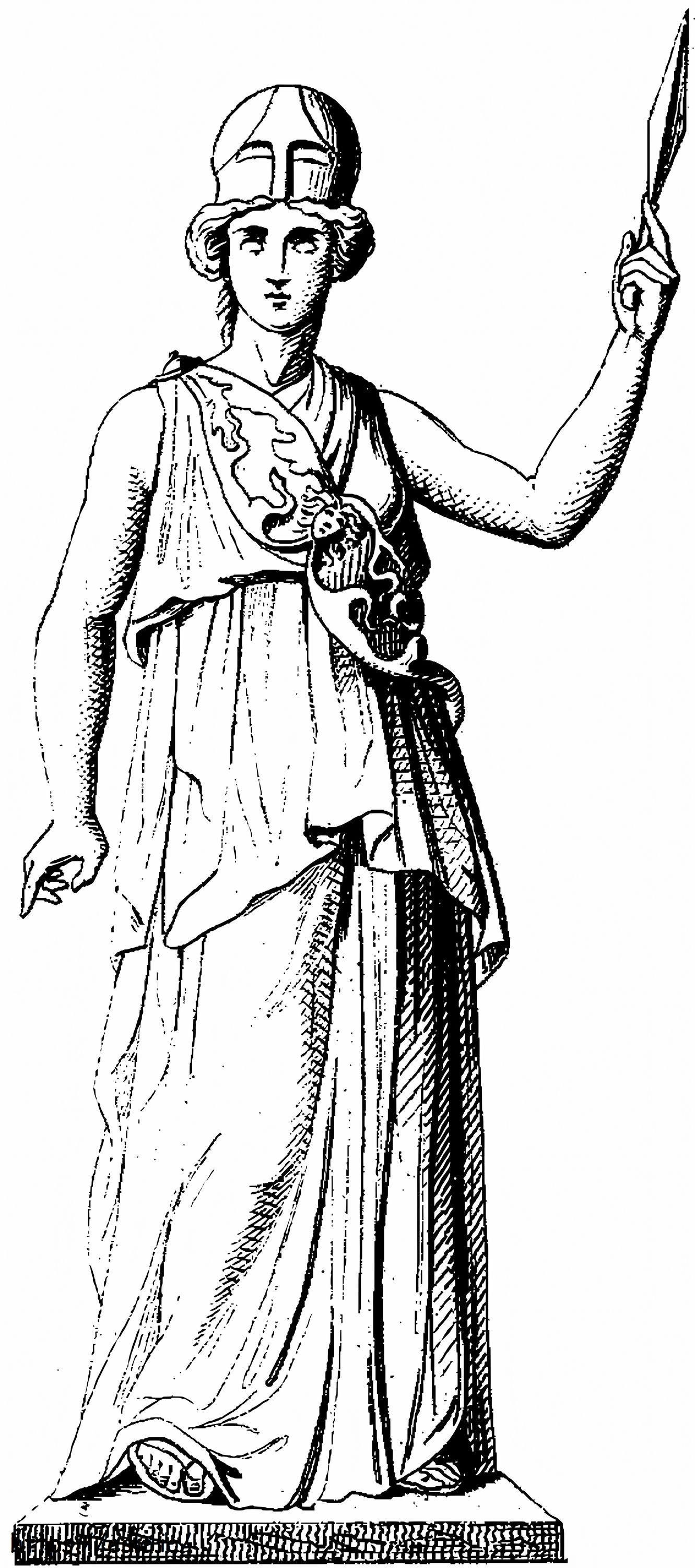Kreikkalainen patsas värityskuva