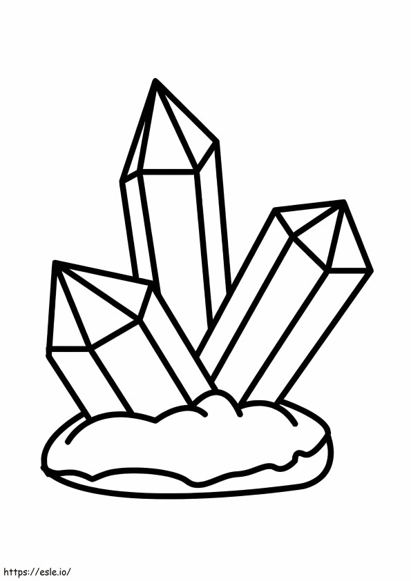 Kristal Sederhana Gambar Mewarnai