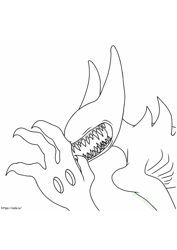 Printable Monster Bendy coloring page