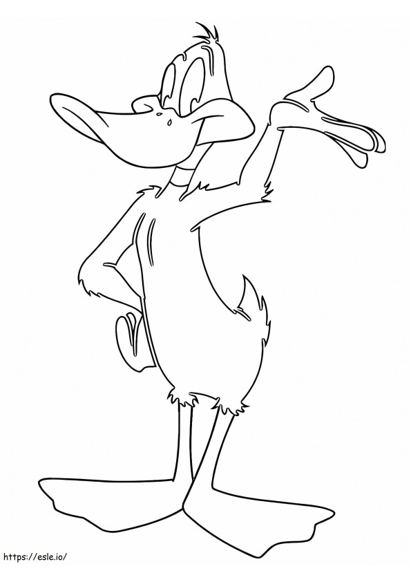Daffy Duck Smiling coloring page