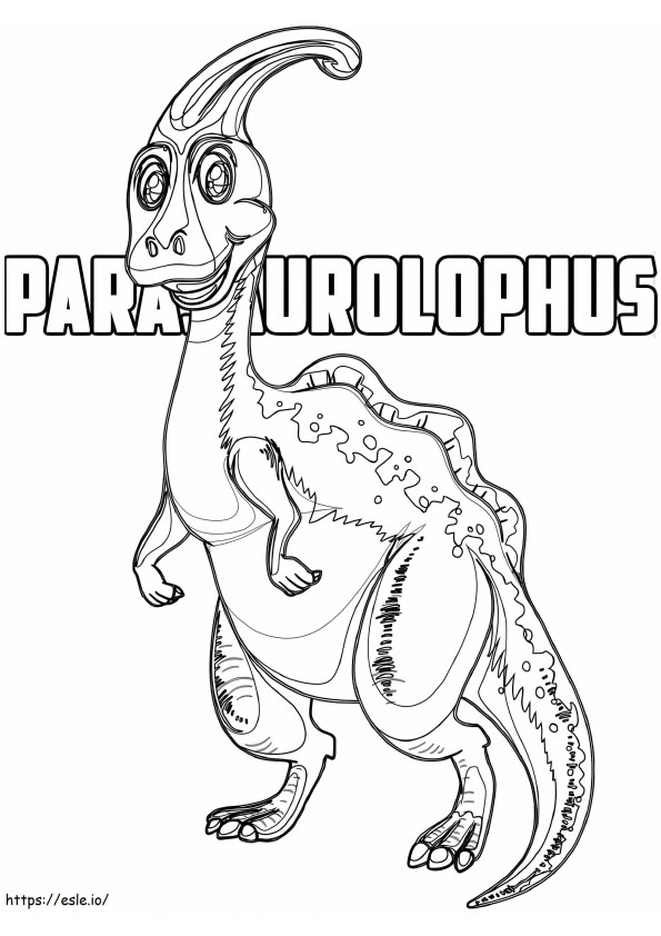 Parasaurolophus 11 kleurplaat