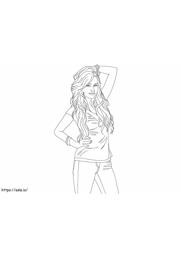 Coloriage Hannah Montana à imprimer à imprimer dessin