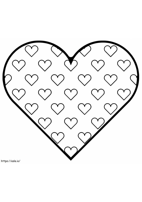 Coloriage Coeurs en coeur à imprimer dessin