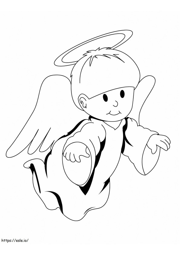 Angel Boy coloring page