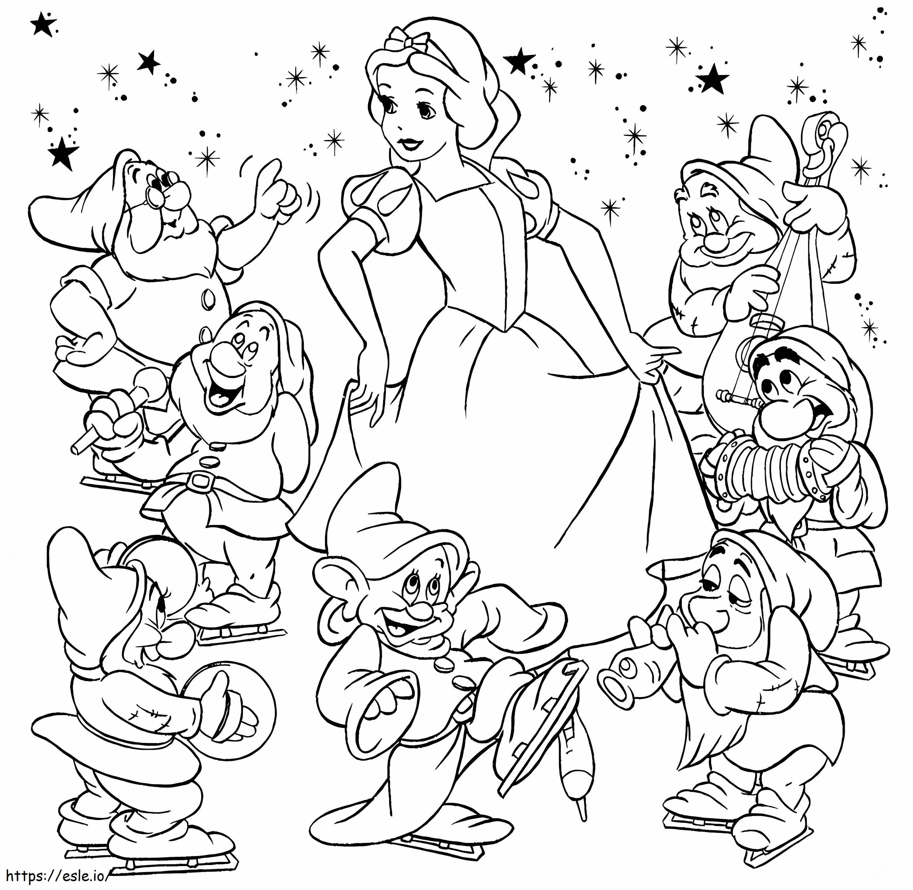 1528341360_Snow White_Coloring_Pages_From_Brooklyn A4 kifestő