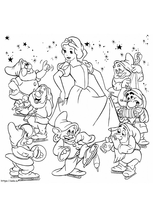 1528341360_Snow White_Coloring_Pages_From_Brooklyn A4 värityskuva