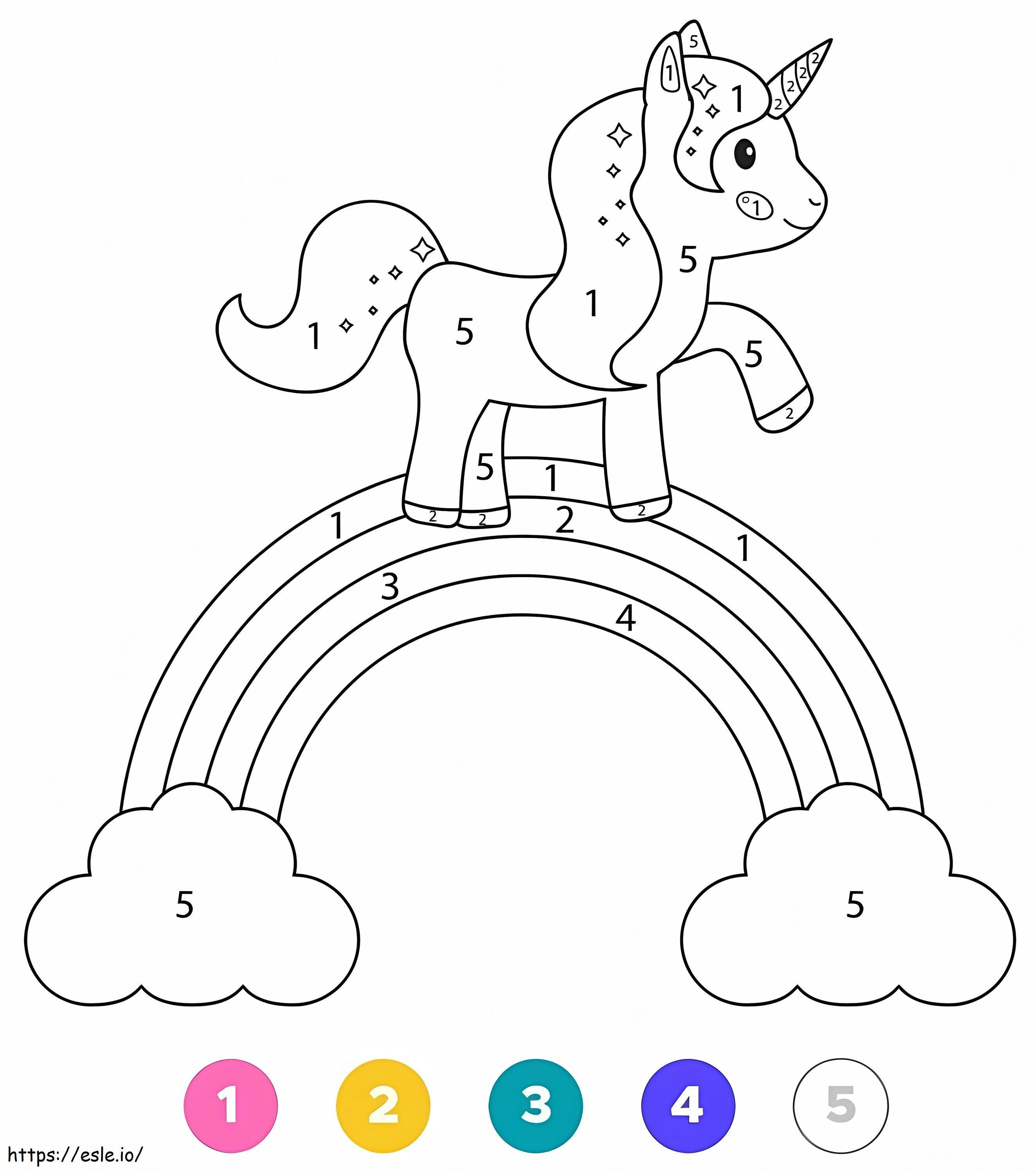 Magical Unicorn 8 coloring page