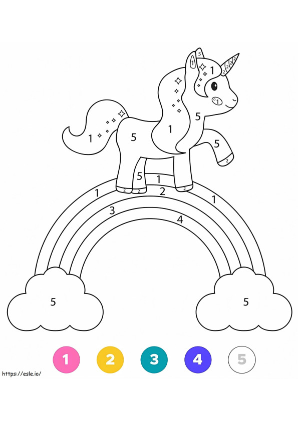 Magical Unicorn 8 coloring page