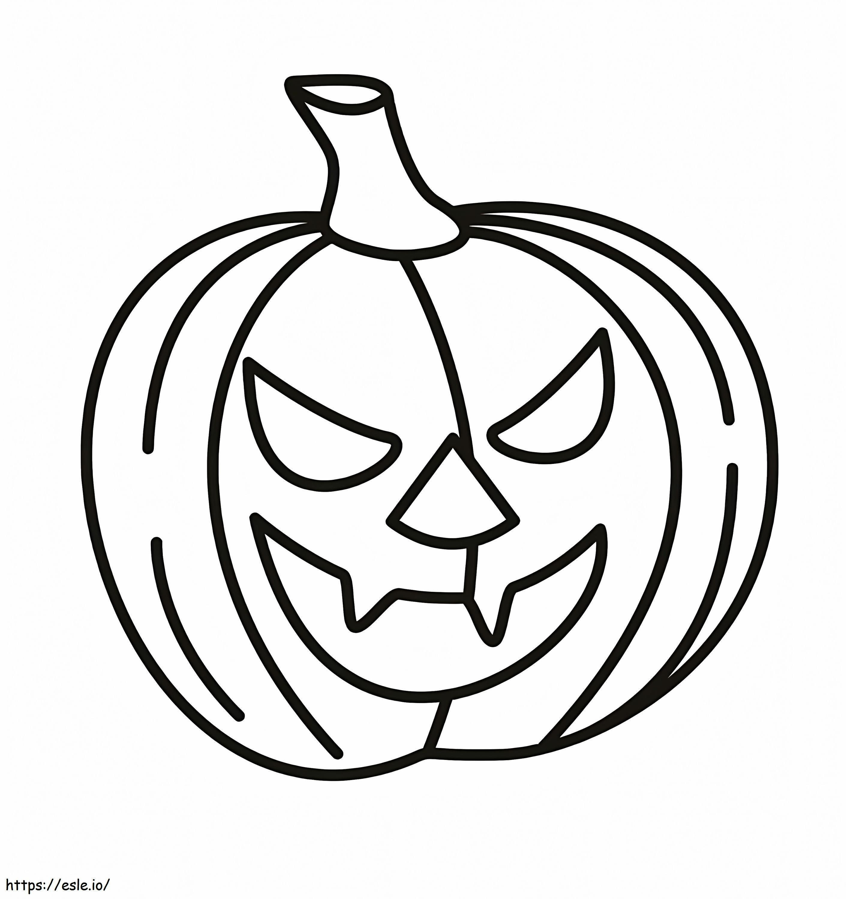 Abóbora de Halloween para colorir
