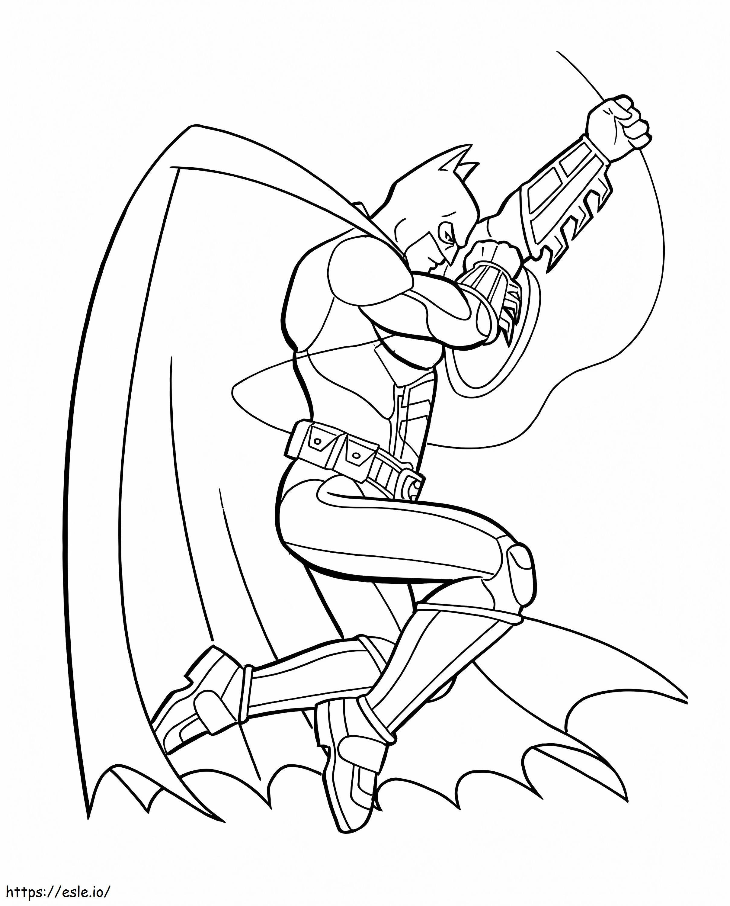 Batman Fight coloring page