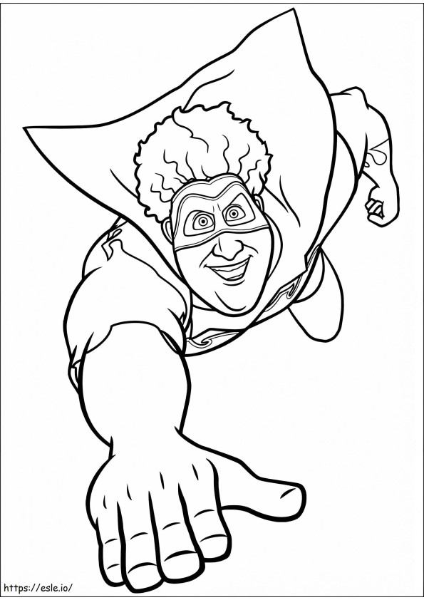 Hal Stewart From Megamind coloring page