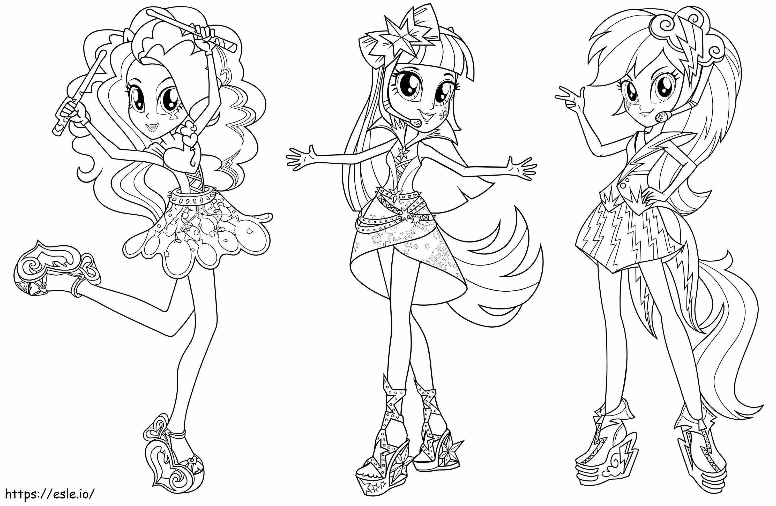 Equestria Girls 7 1024X668 coloring page