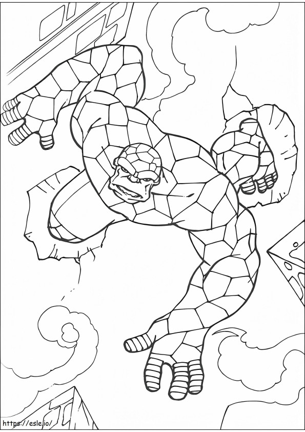 The Thing 1 coloring page