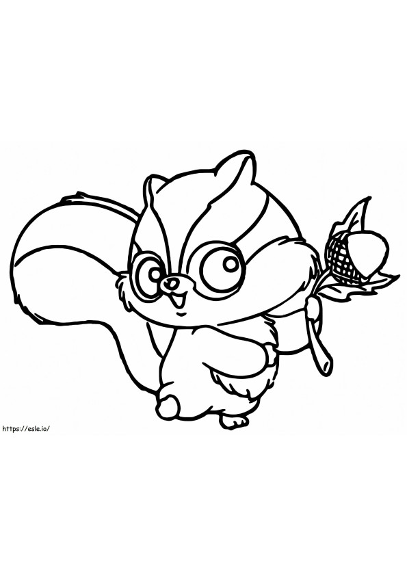 Chewoo From YooHoo And Friends coloring page