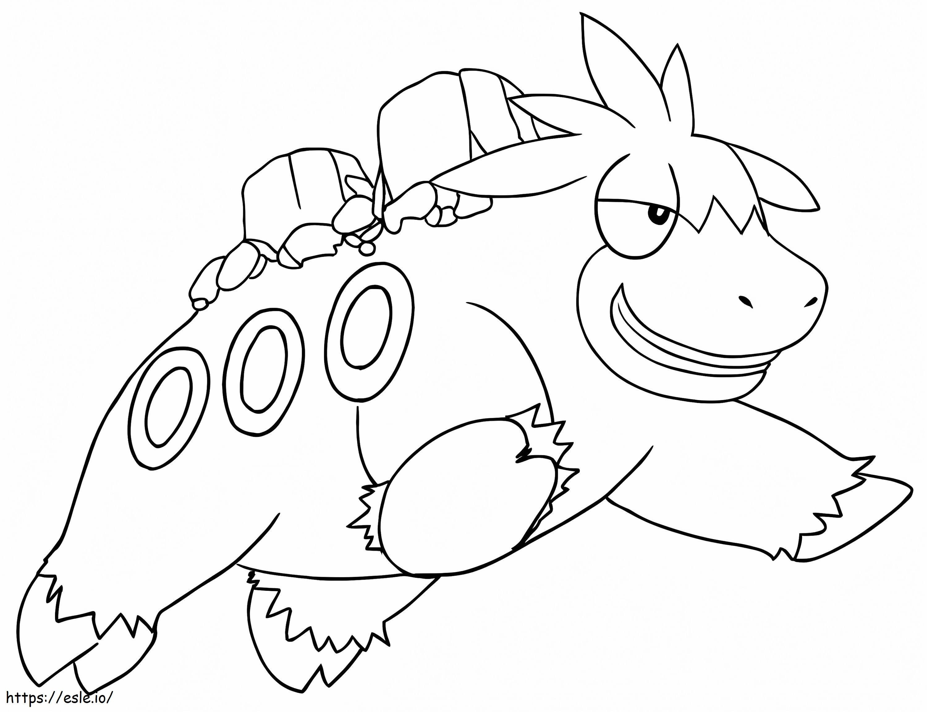 Camerupt Pokemon coloring page