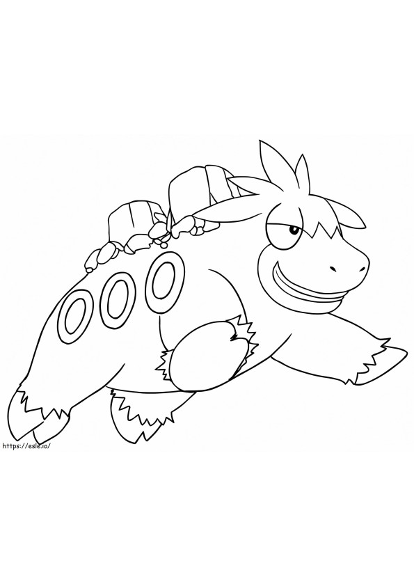 Camerupt Pokemon coloring page