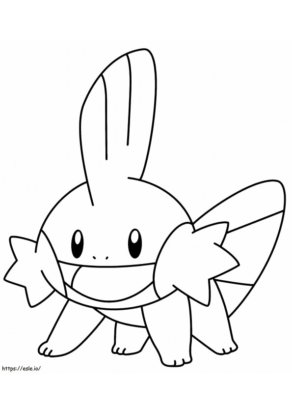 Cute Mudkip coloring page