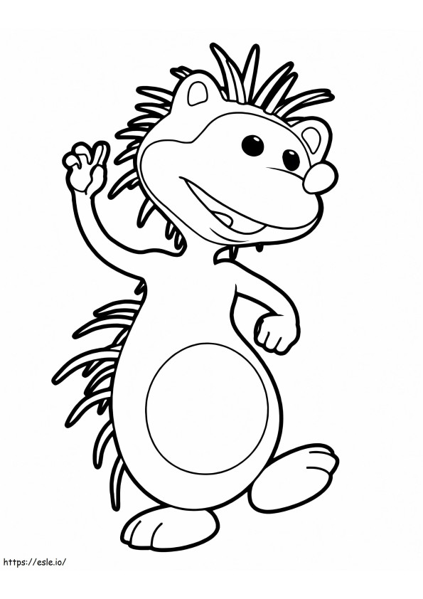 Hedgehog From Uki coloring page