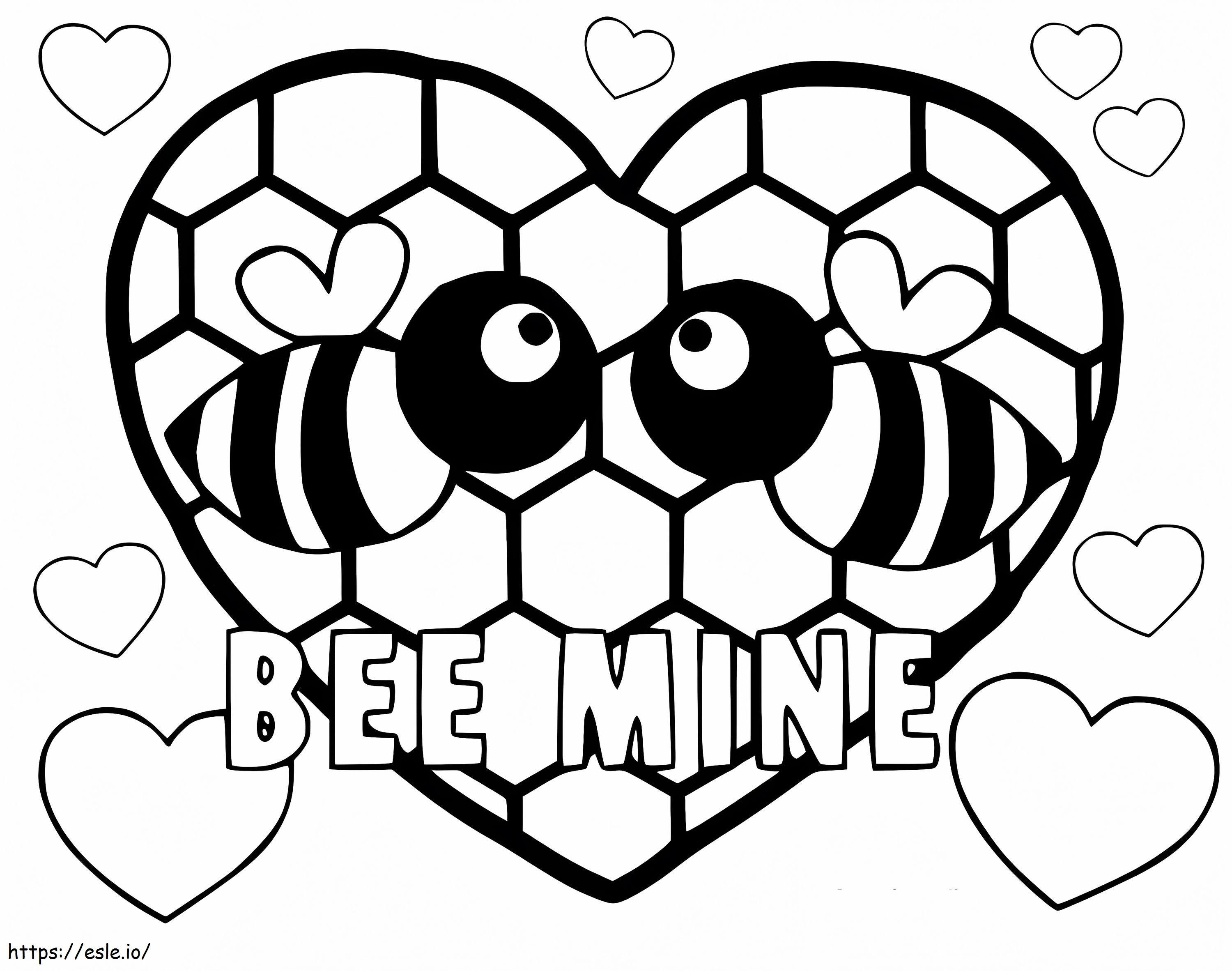 Coloriage Mine d'abeilles imprimable gratuitement à imprimer dessin