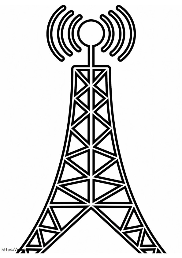 Wieża antenowa kolorowanka