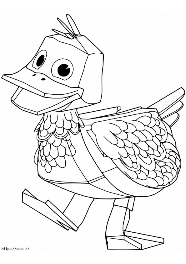 Quack From Zack And Quack coloring page