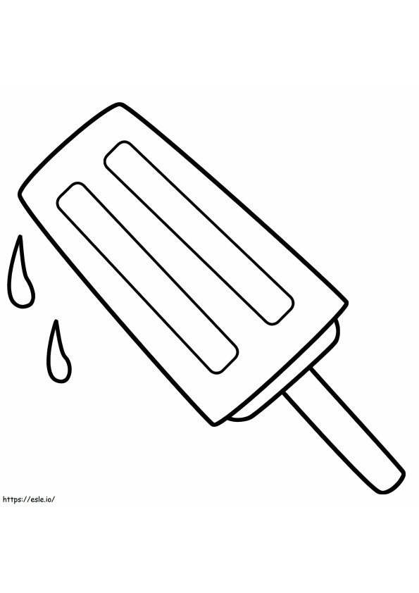 Popsicle To Color coloring page
