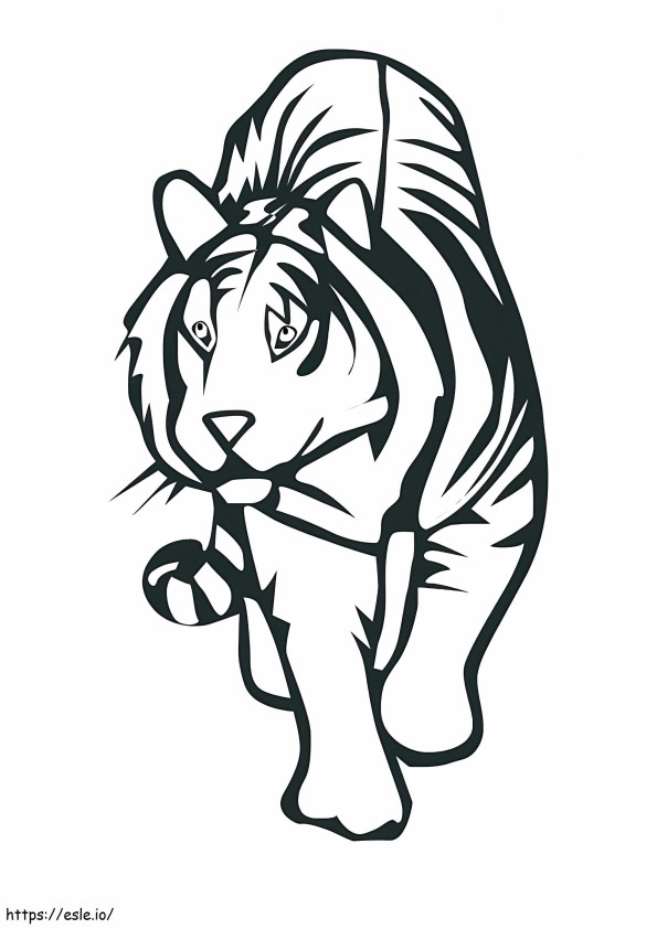 Tiger For Kid coloring page