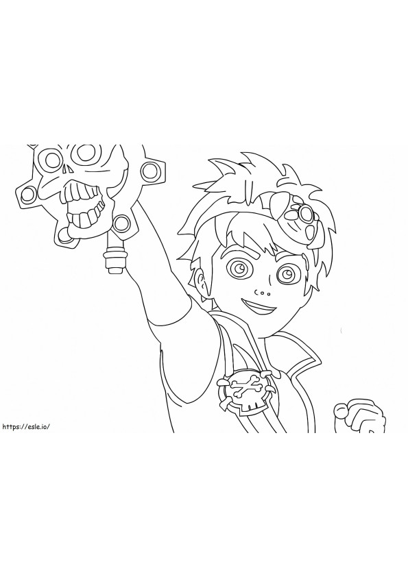Awesome Zak Storm coloring page