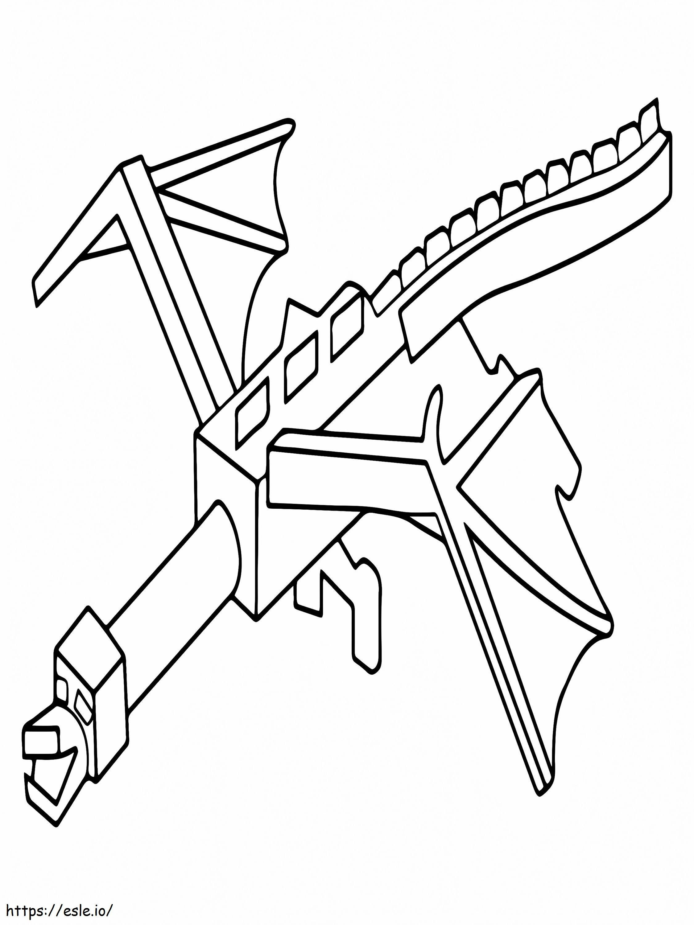 Sturdy Minecraft Dragon coloring page