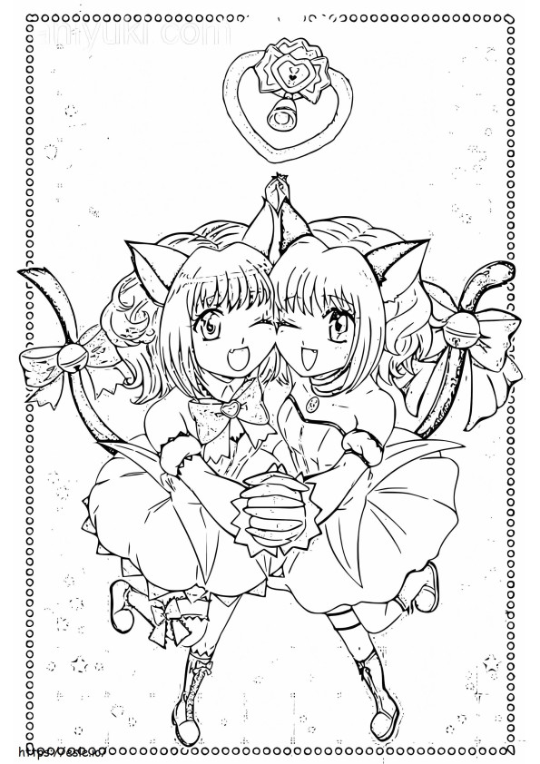 Tokyo Mew Mew To Color coloring page