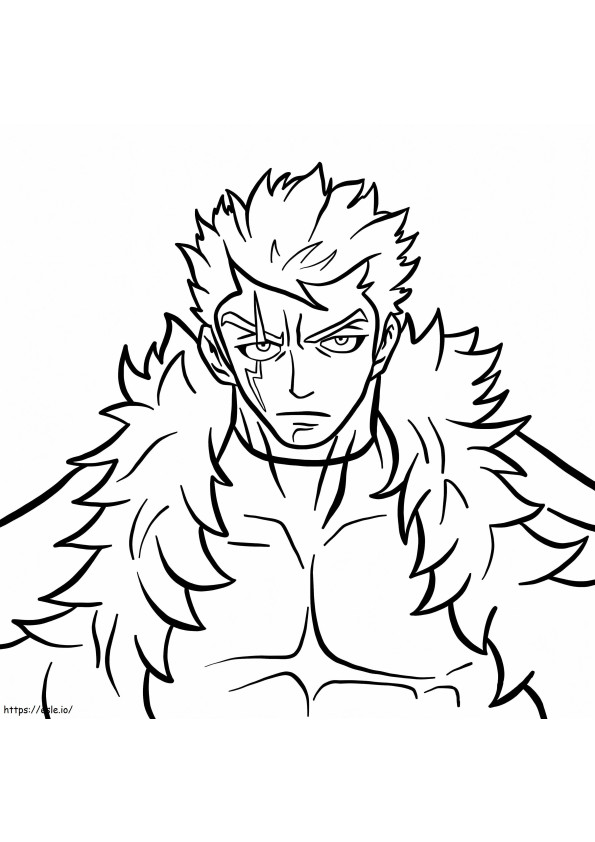 Luxus Carries The Fairy Tail coloring page