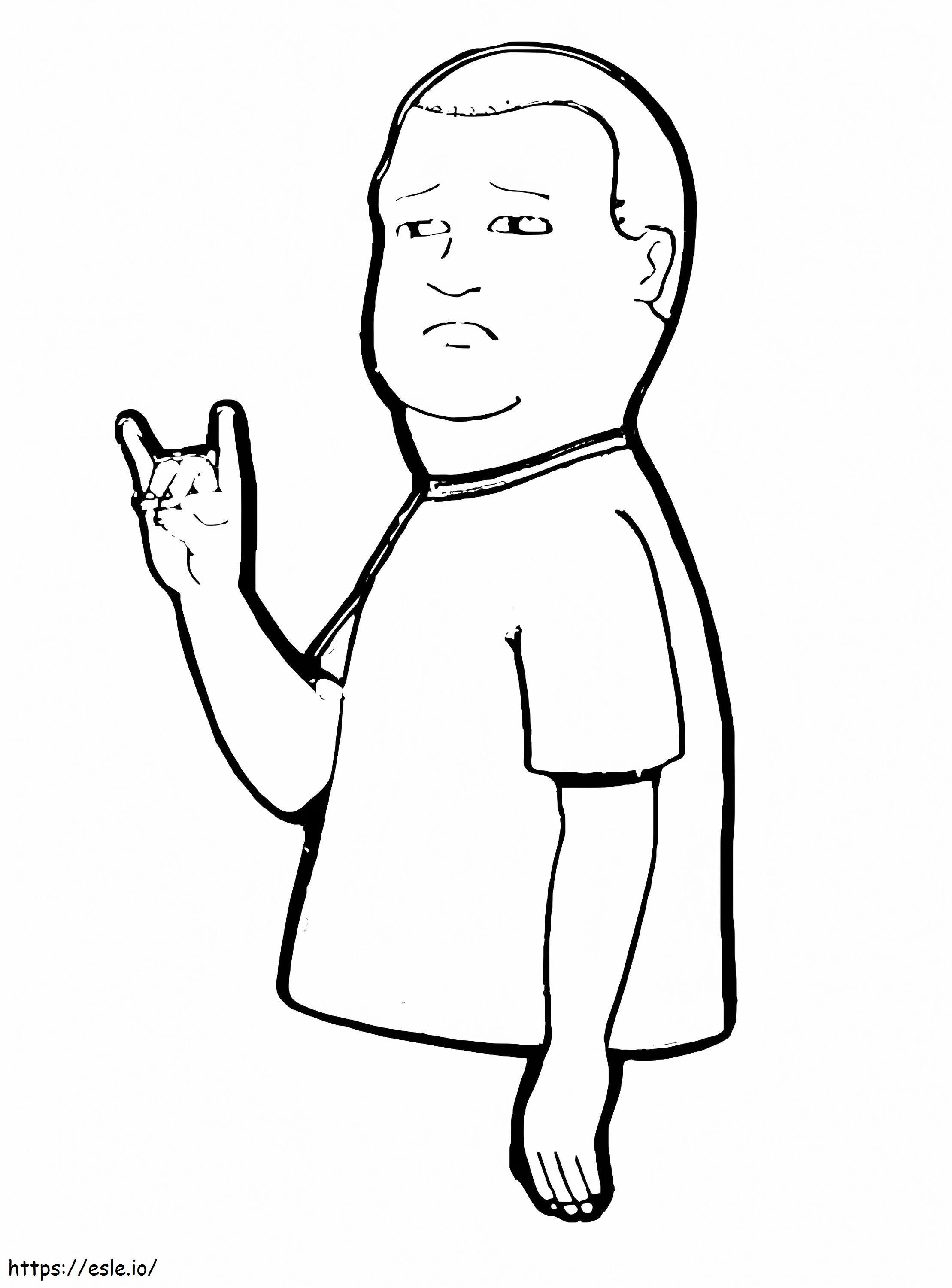 Bobby Hill From King Of The Hill coloring page