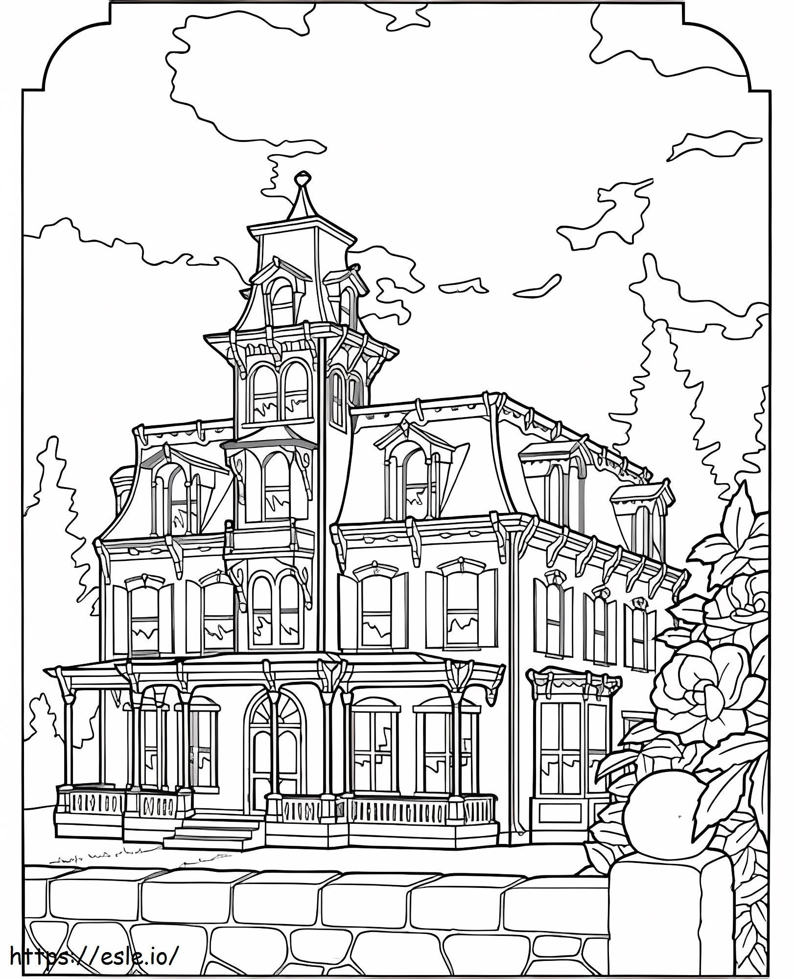 Amazing Mansion coloring page