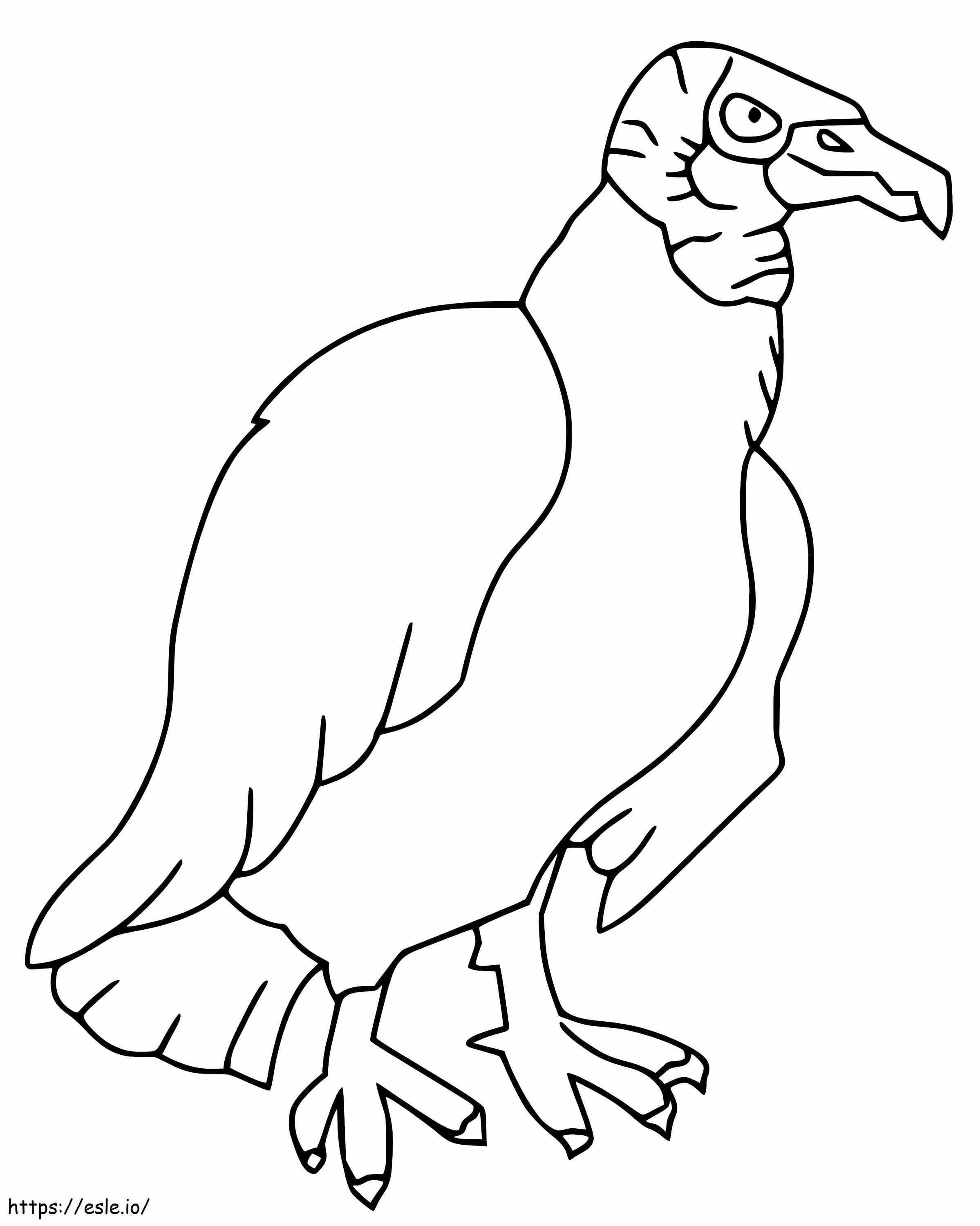 Ugly Vulture 1 coloring page
