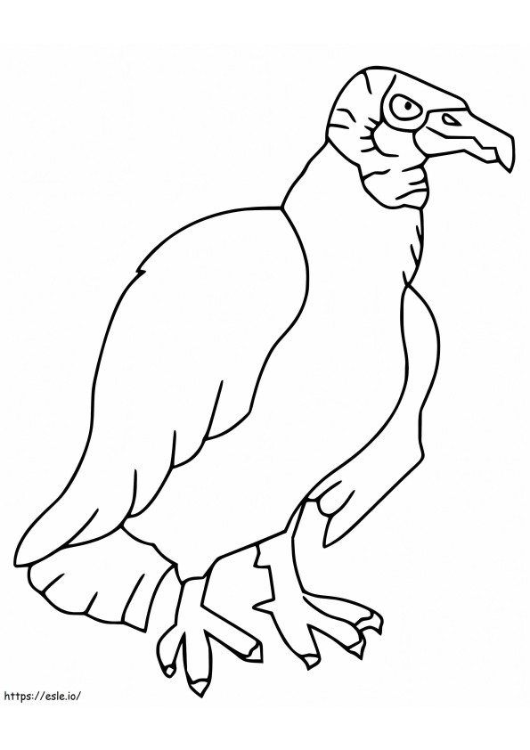 Vulturul Urât 1 de colorat