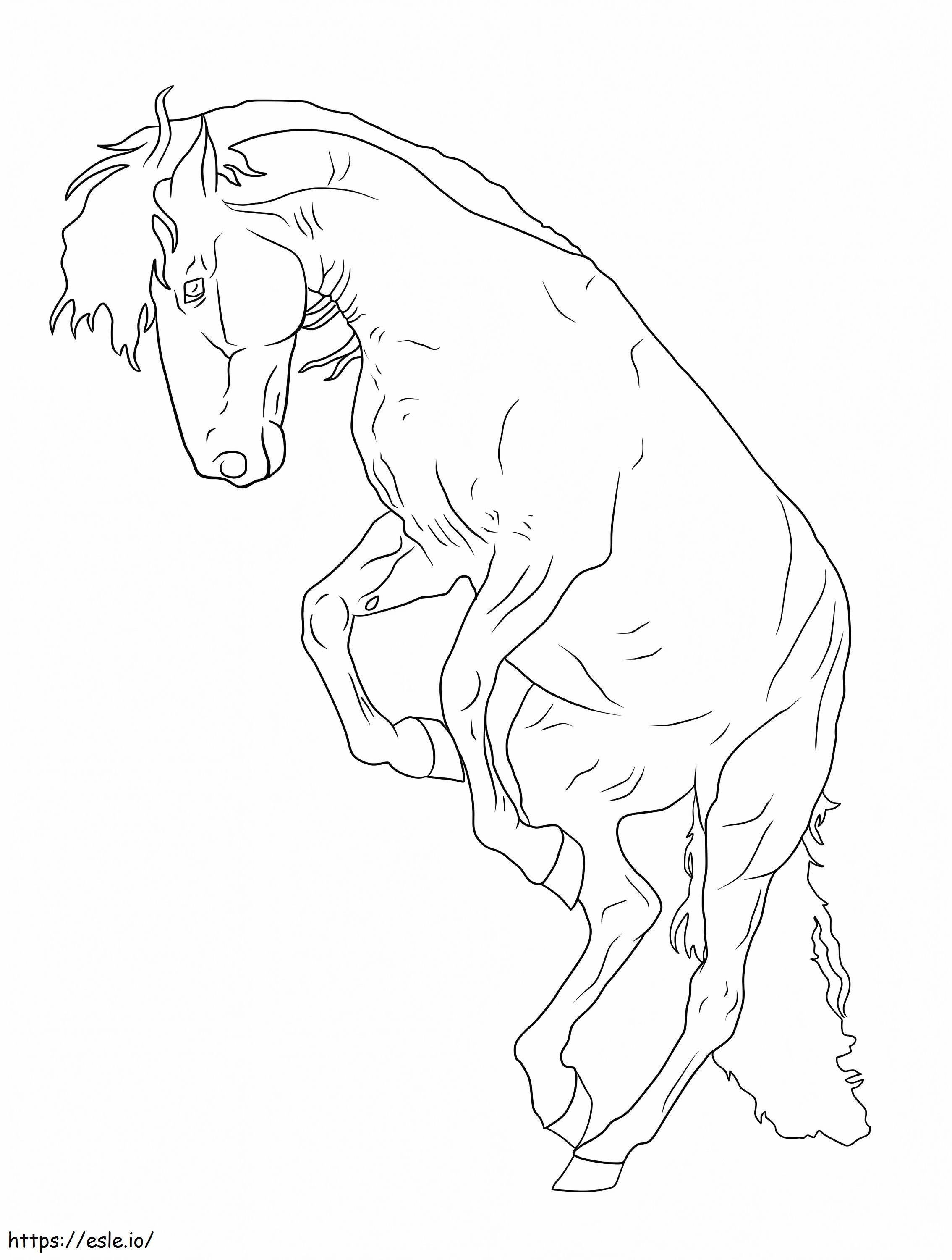 Coloriage Un cheval à imprimer dessin