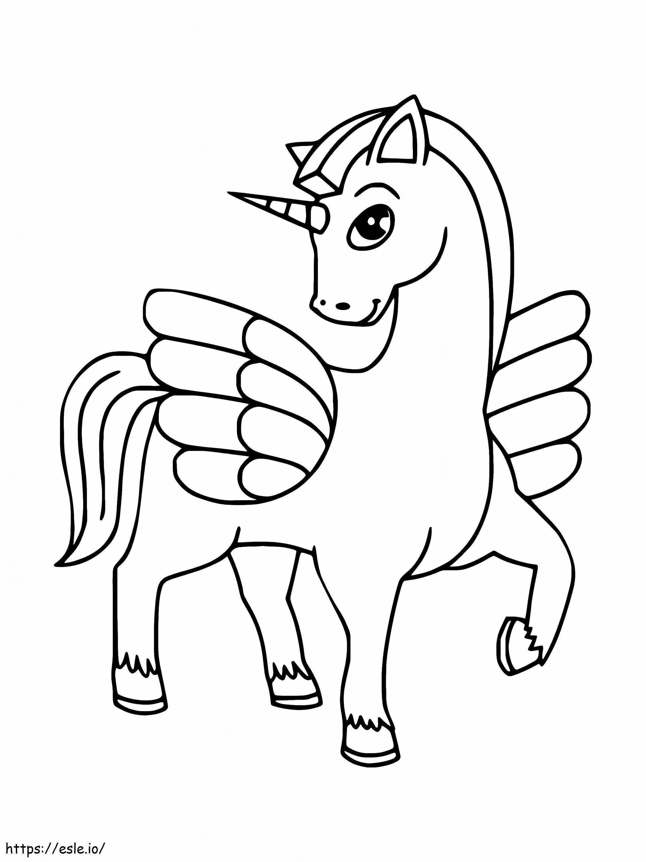  Short Winged Cute Alicorn coloring page Motiv 