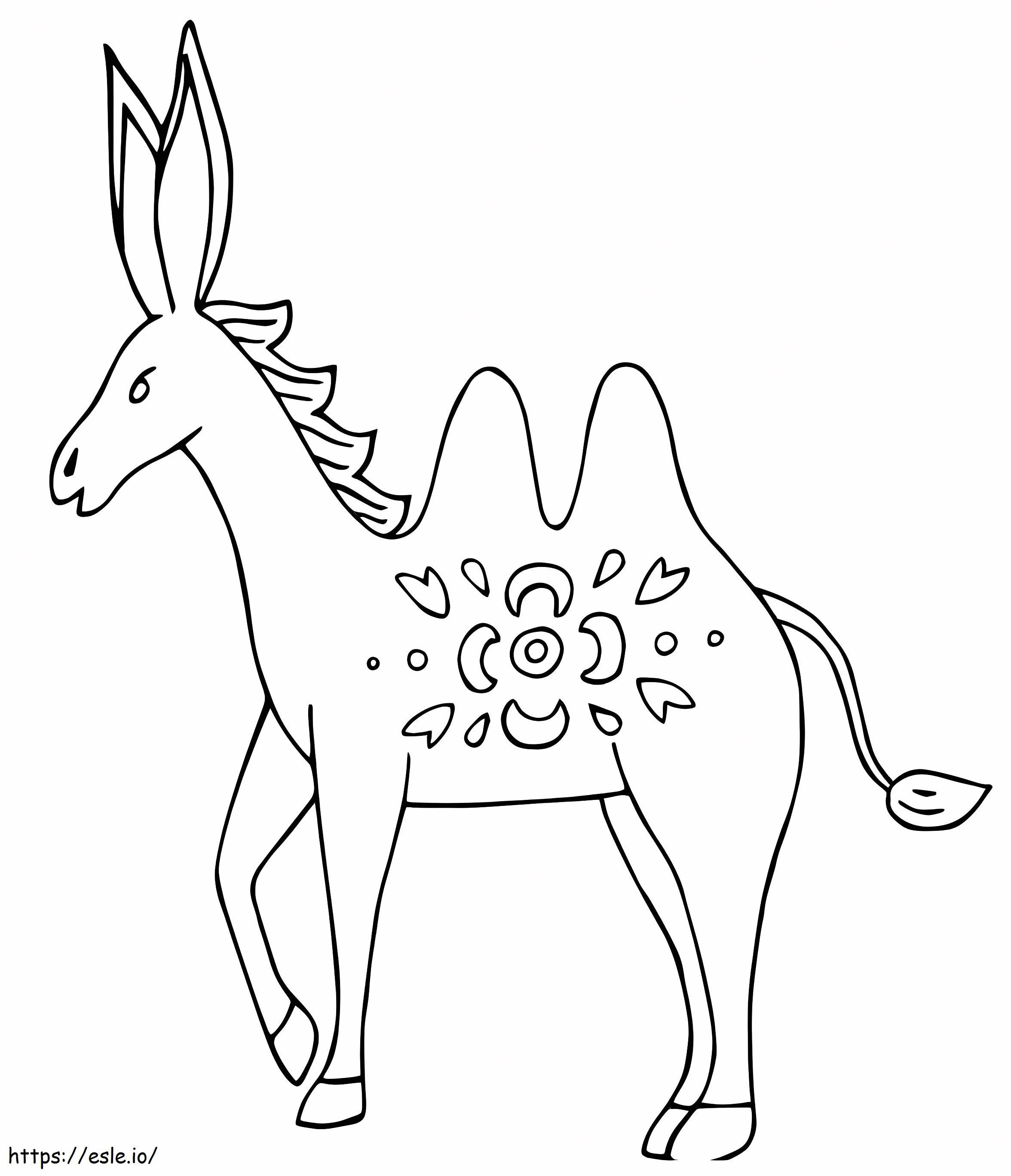 Kamel Esel Alebrijes ausmalbilder