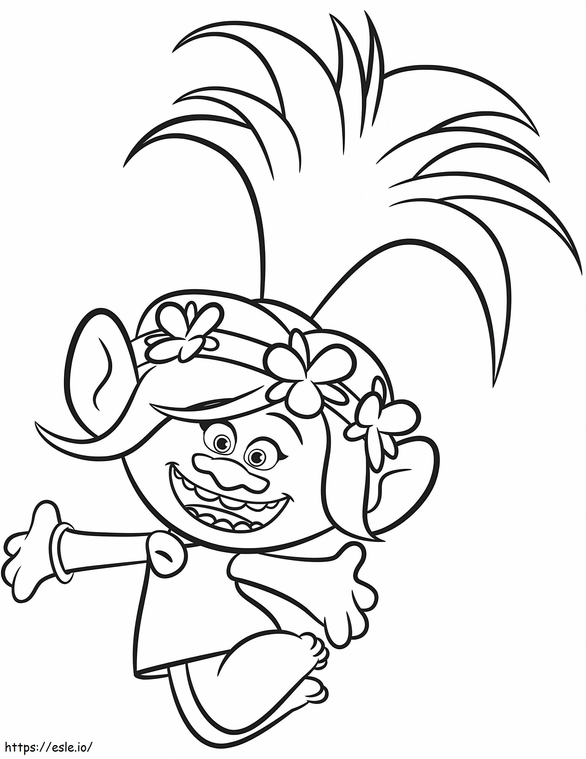 Poppy Hop coloring page