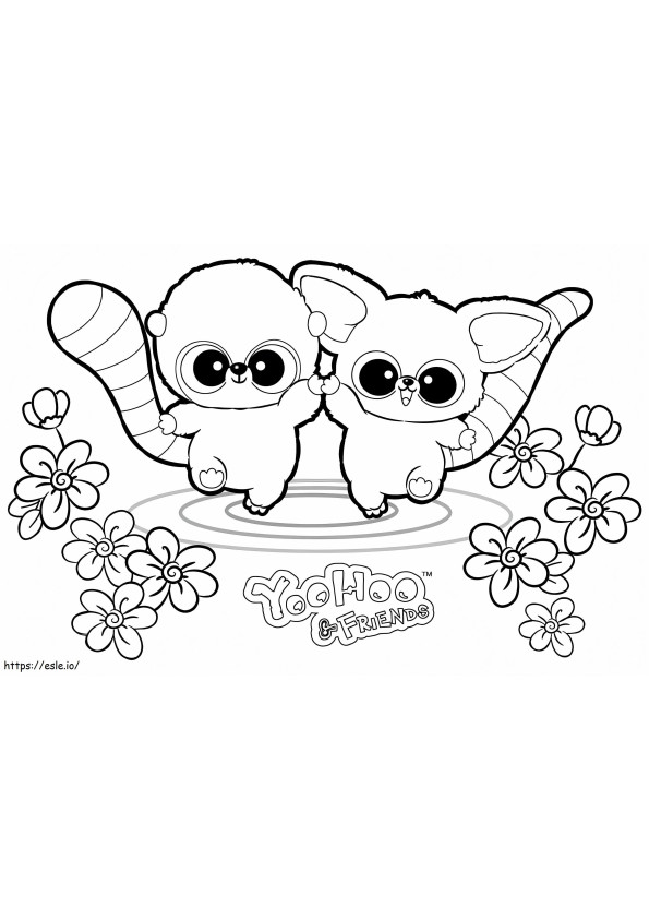 YooHoo And Lemmee coloring page