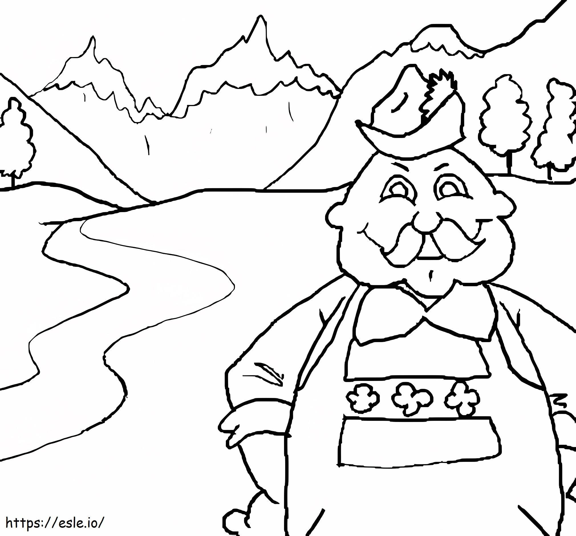 Austrian 1 coloring page